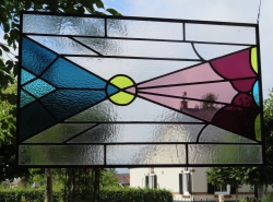 Glas in lood raam hangend | Chlas Atelier