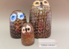 thumb Owl family brown ( new collours ) thumb | Chlas Atelier