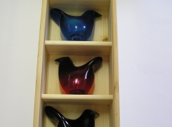 Flycatchers 4 in wooden box | Chlas Atelier