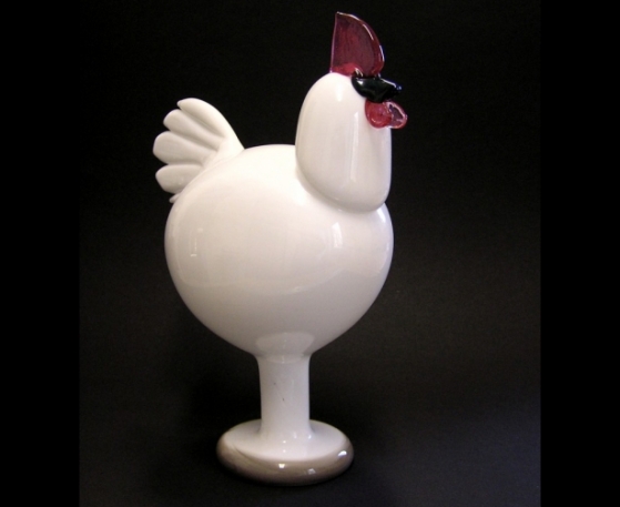 Rooster white - Kieku | Chlas Atelier