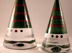 Santa Tomte groen rode streep groot  | Chlas Atelier