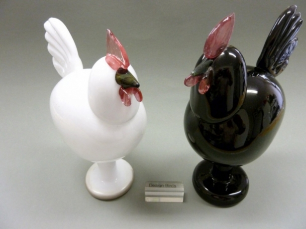 Roosters White & Black - Kieku & Kaiku | Chlas Atelier